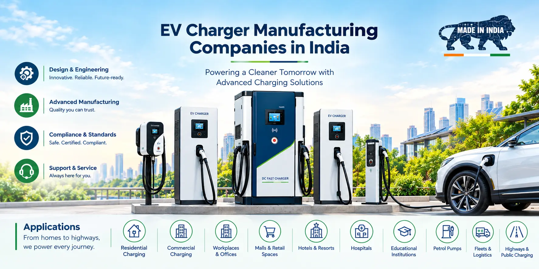 EV charger manufacturing companies in India